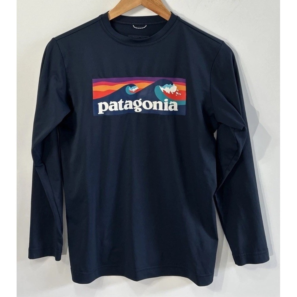 Patagonia L/S Capilene Cool Daily UPF 50+ Graphic Crewneck Sz L 12 62395 Sun